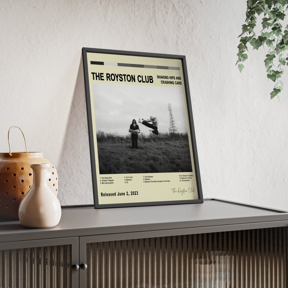 The Royston Club - Shaking Hips and Crashing Cars Album Cover Poster - Poster Kingz - A5 (unframed) - White - 