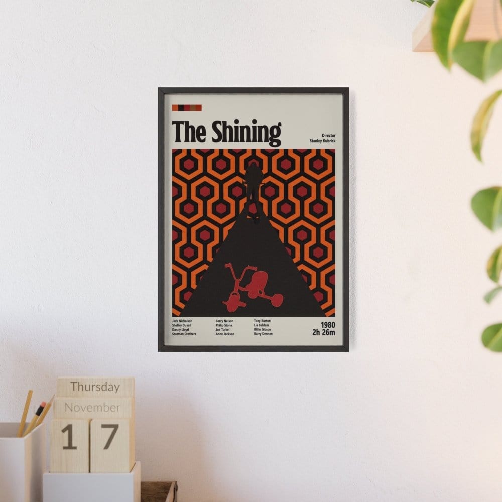 Framed The Shining movie poster wall display