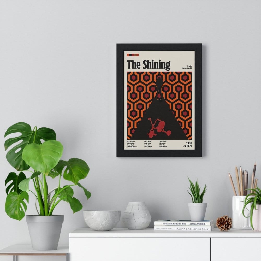 Framed The Shining movie poster back view