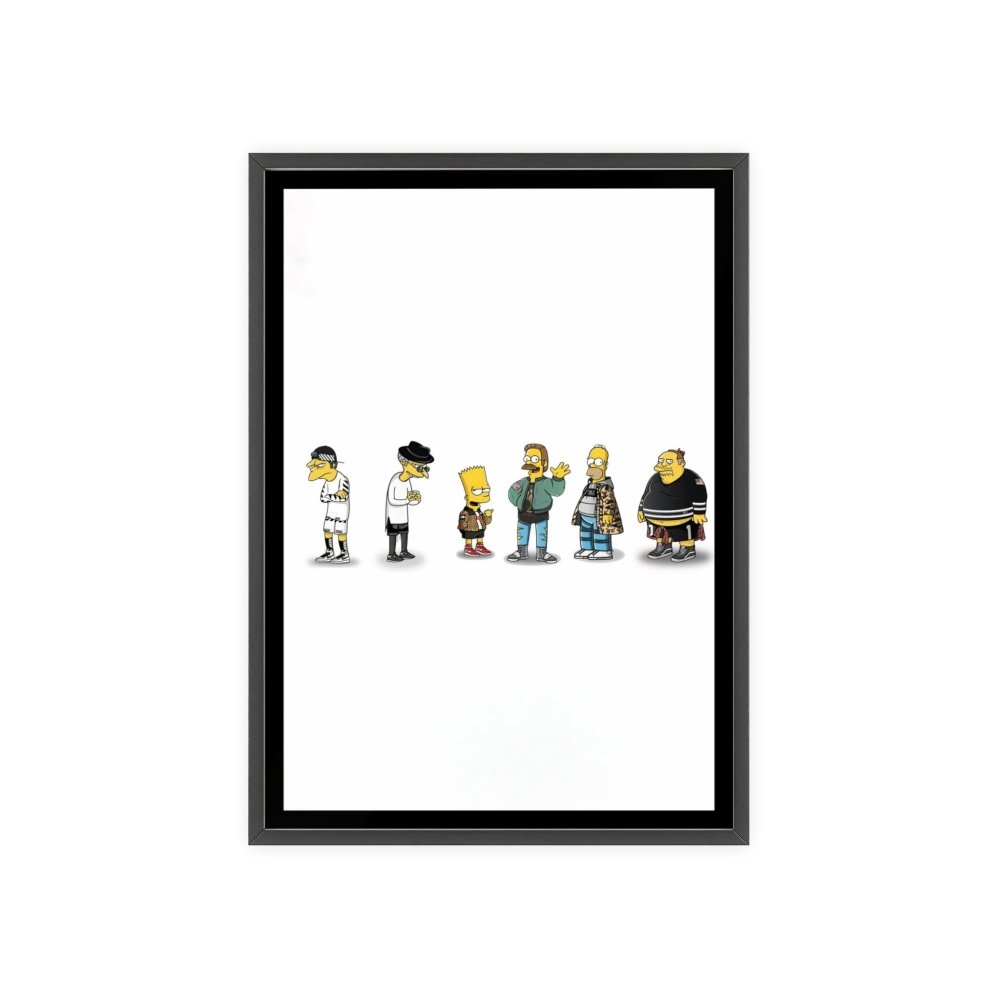 The Simpsons Characters Streetwear Fashion Poster - Poster Kingz