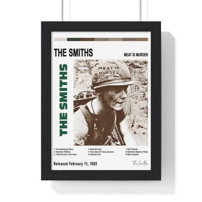 The Smiths Album Cover Poster - Poster Kingz - A5 (unframed) - White - Meat Is Murder