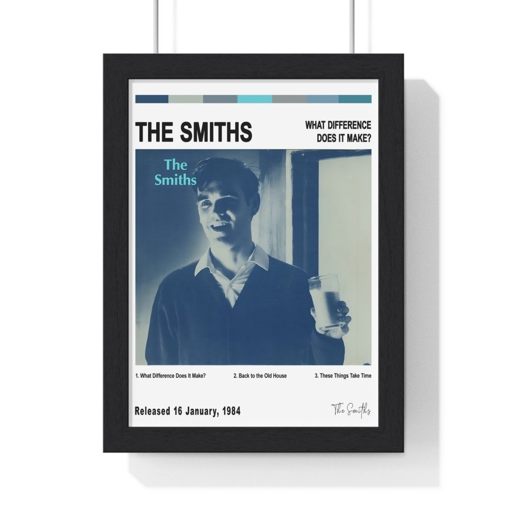 The Smiths Album Cover Poster - Poster Kingz - A5 (unframed) - White - What Difference Does it Make