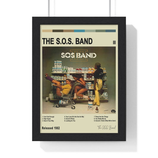 The S.O.S. Band - III Album Cover Poster - Poster Kingz - A5 (unframed) - Vintage - 