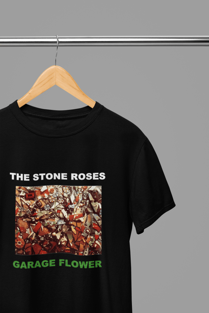 The Stone Roses Garage Flower T-Shirt/Sweatshirt - Poster Kingz - S - T-Shirt - Black