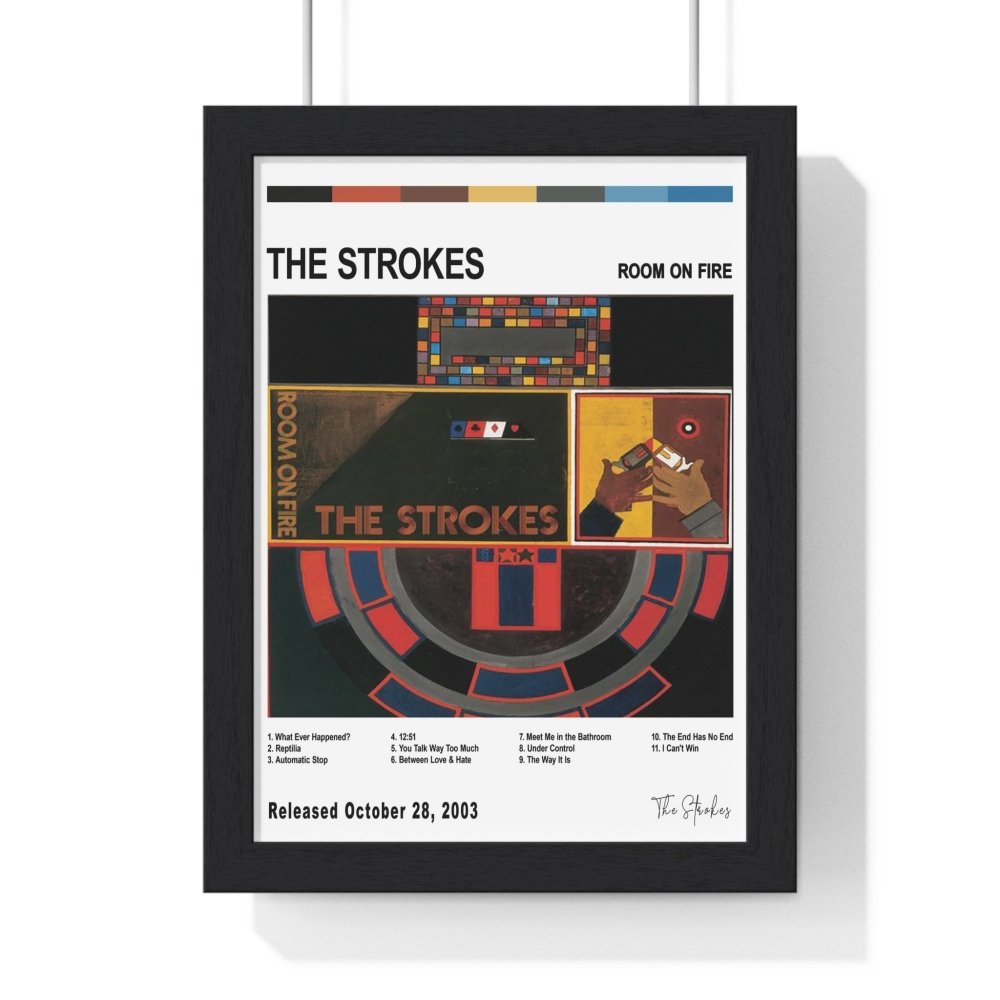 The Strokes - Room On Fire Album Cover Poster - Poster Kingz - A5 (unframed) - White - 