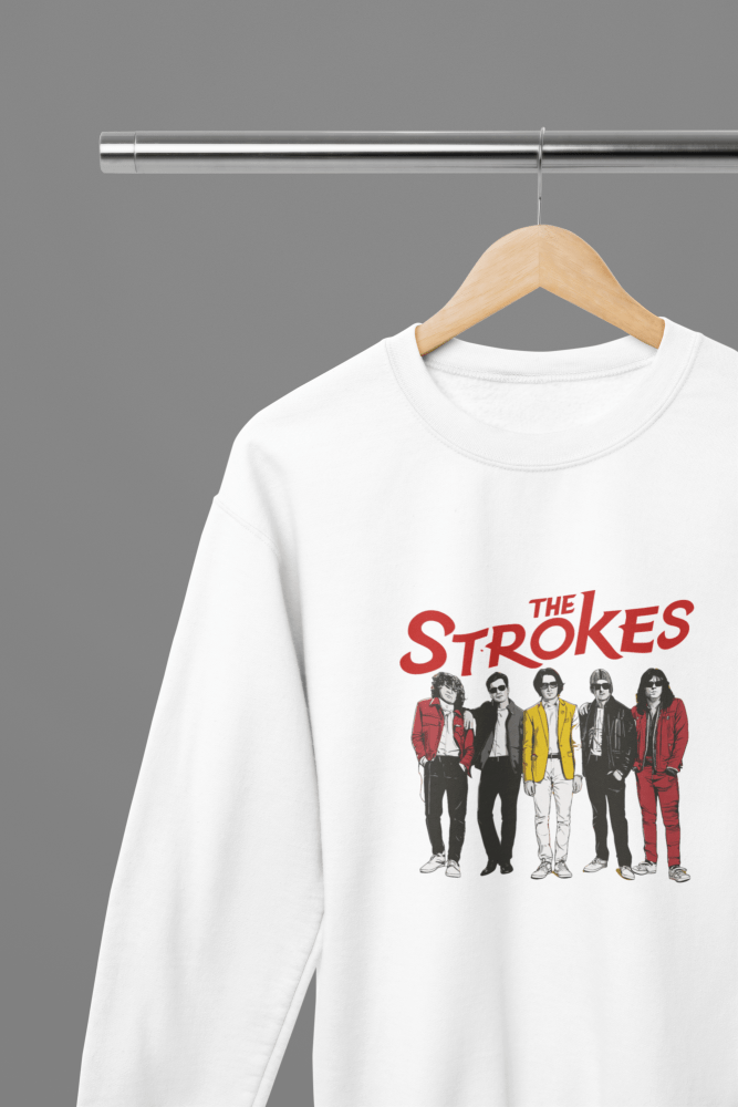 The Strokes T-Shirt/Sweatshirt - Poster Kingz - S - Sweatshirt - White