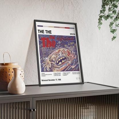 The The - Infected Album Cover Poster - Poster Kingz - A5 (unframed) - White - 