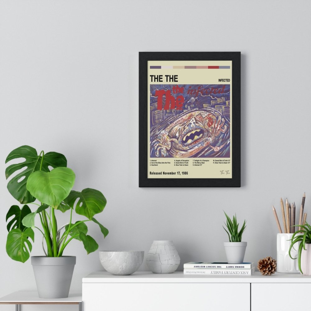 The The - Infected Album Cover Poster - Poster Kingz - A5 (unframed) - White - 