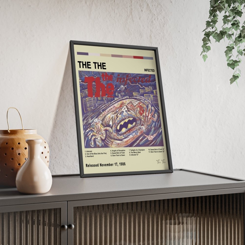 The The - Infected Album Cover Poster - Poster Kingz - A5 (unframed) - White - 