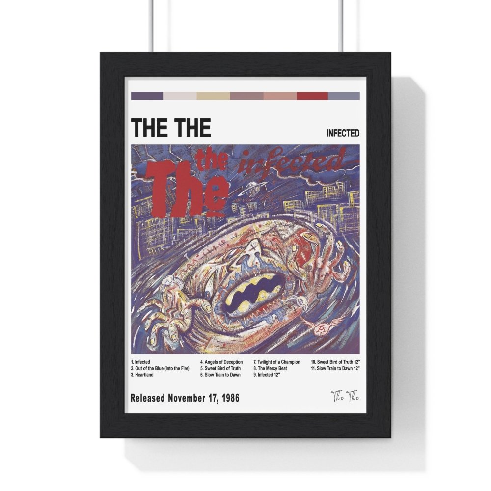 The The - Infected Album Cover Poster - Poster Kingz - A5 (unframed) - White - 