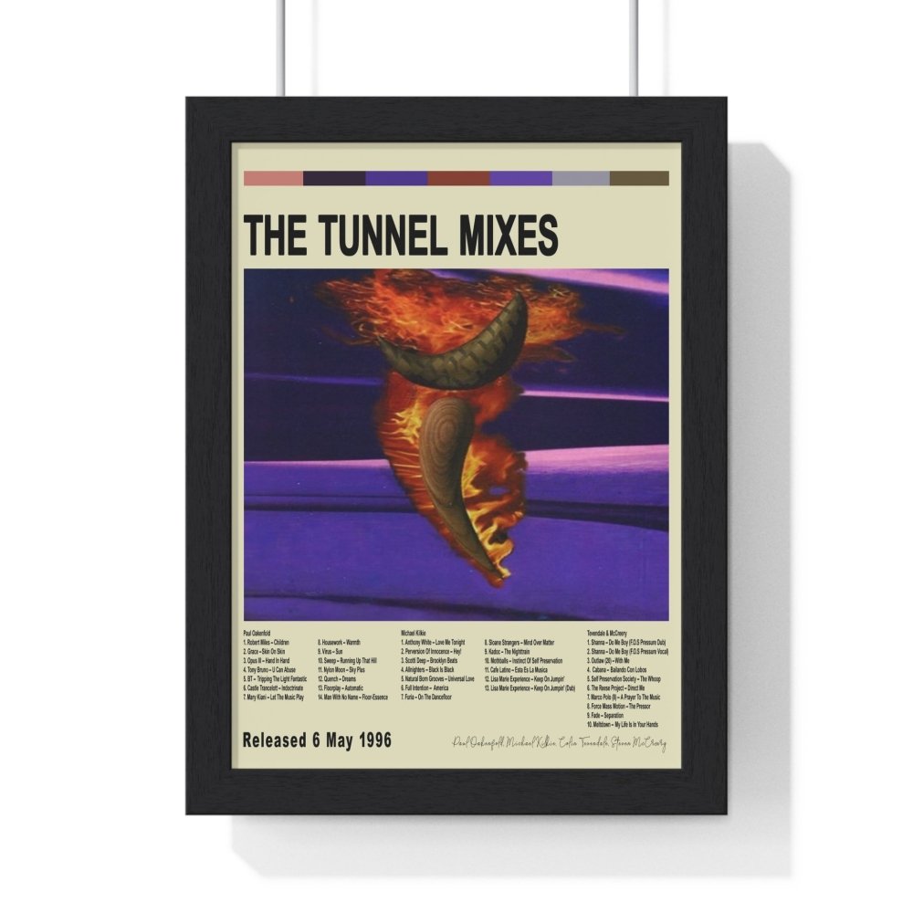 The Tunnel Mixes Album Cover Poster - Poster Kingz - A5 (unframed) - Vintage - 