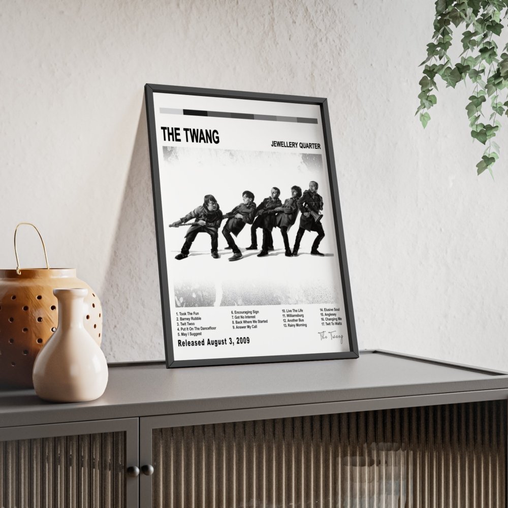 The Twang - Jewellery Quarter Album Cover Poster - Poster Kingz - A5 (unframed) - White - 