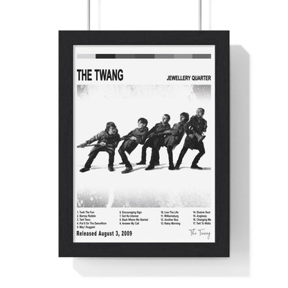 The Twang - Jewellery Quarter Album Cover Poster - Poster Kingz - A5 (unframed) - White - 