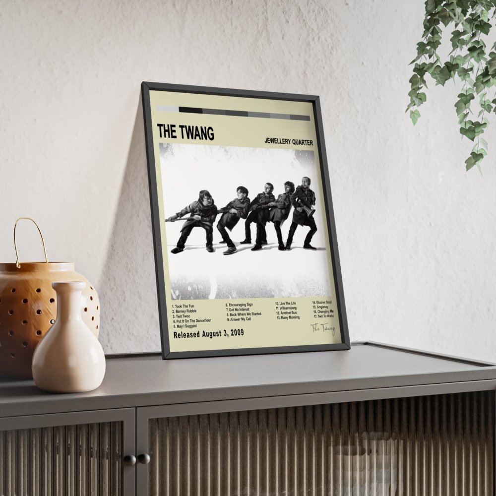 The Twang - Jewellery Quarter Album Cover Poster - Poster Kingz - A5 (unframed) - White - 