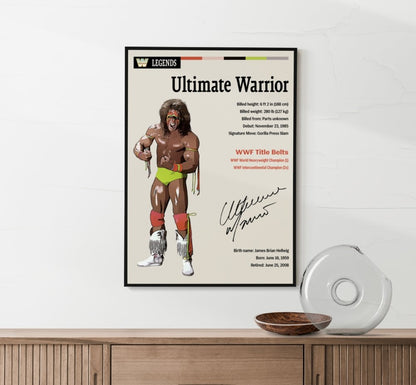 The Ultimate Warrior Wrestling Poster - Poster Kingz