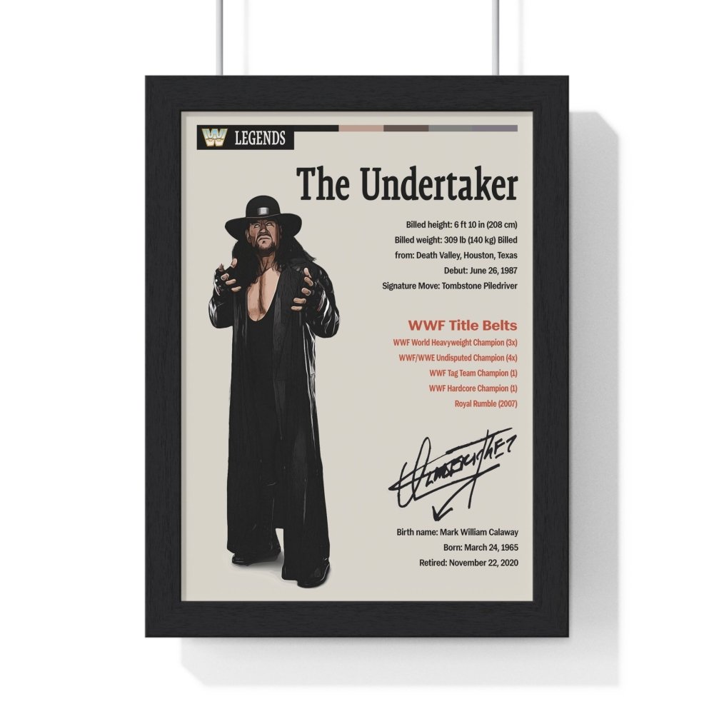 The Undertaker Wrestling Poster - Poster Kingz