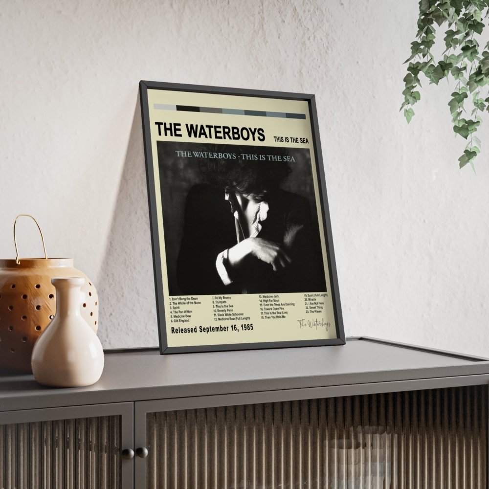 The Waterboys - This Is The Sea Album Cover Poster - Poster Kingz - A5 (unframed) - White - 