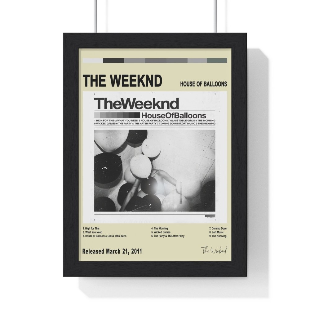 The Weeknd Album Cover Poster - Poster Kingz - A5 (unframed) - Vintage - House of Balloons