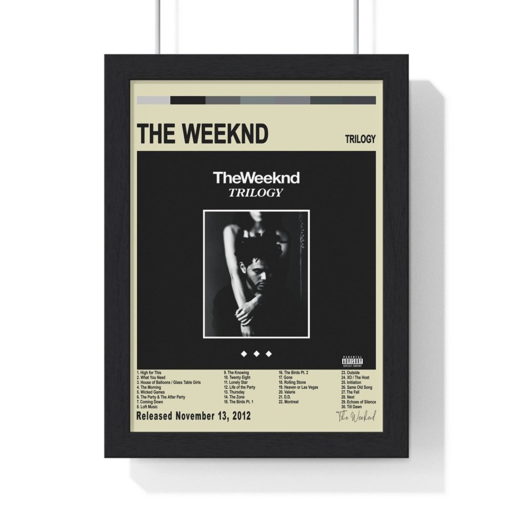 The Weeknd Album Cover Poster - Poster Kingz - A5 (unframed) - Vintage - Trilogy