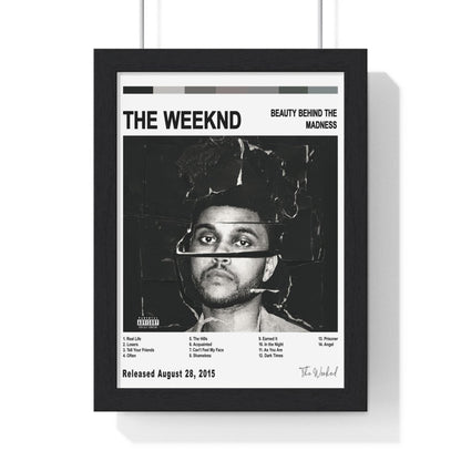 The Weeknd Album Cover Poster - Poster Kingz - A5 (unframed) - White - Beauty Behind the Madness