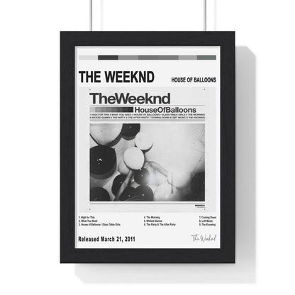 The Weeknd Album Cover Poster - Poster Kingz - A5 (unframed) - White - House of Balloons