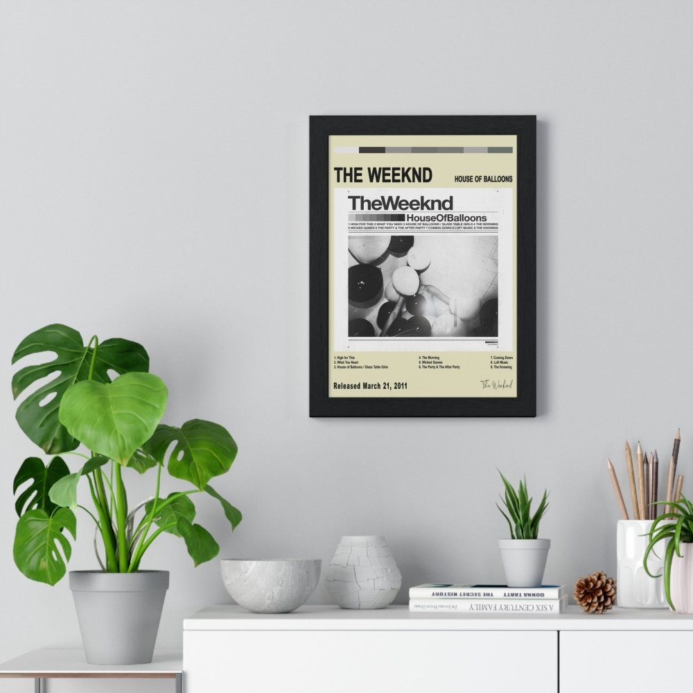 The Weeknd Album Cover Poster - Poster Kingz - A5 (unframed) - White - House of Balloons