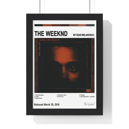 The Weeknd Album Cover Poster - Poster Kingz - A5 (unframed) - White - My Dear Melancholy