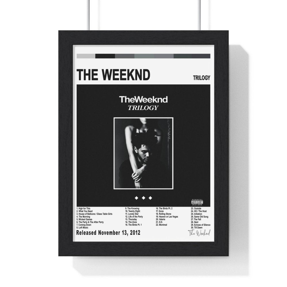 The Weeknd Album Cover Poster - Poster Kingz - A5 (unframed) - White - Trilogy