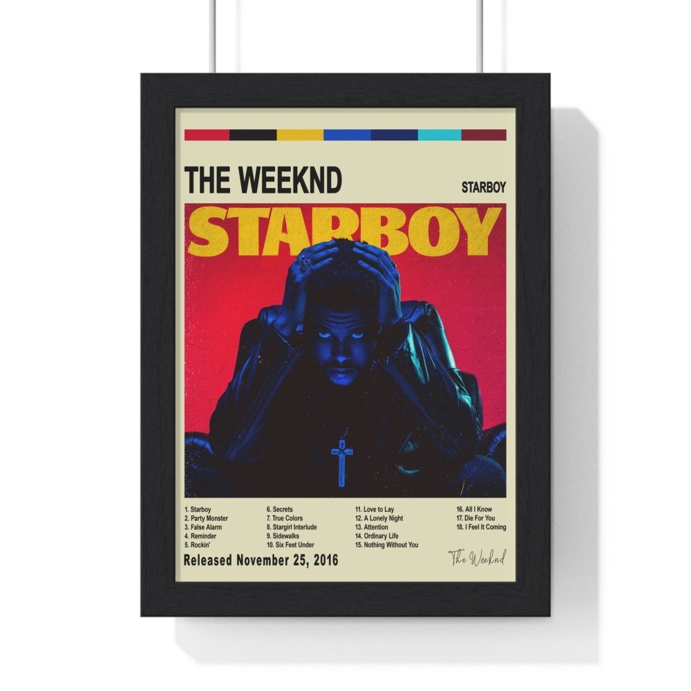 The Weeknd - Starboy Album Cover Poster - Poster Kingz