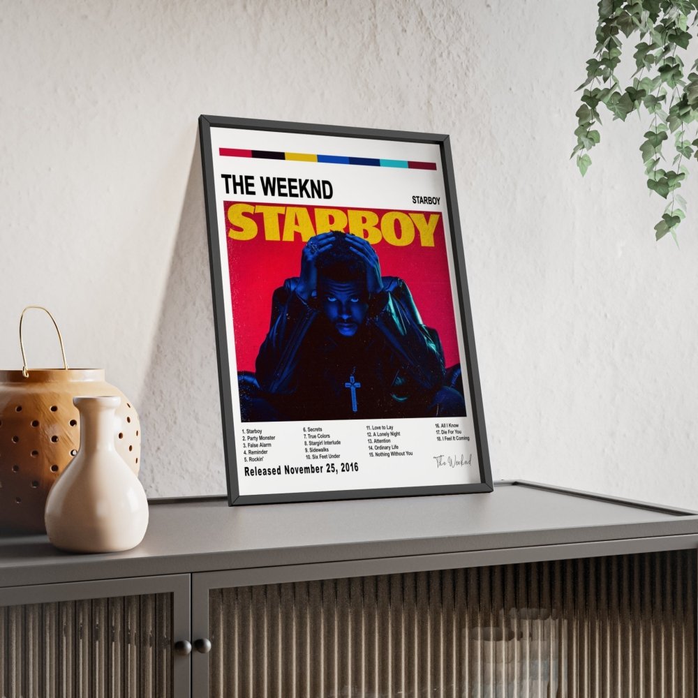 The Weeknd - Starboy Album Cover Poster - Poster Kingz