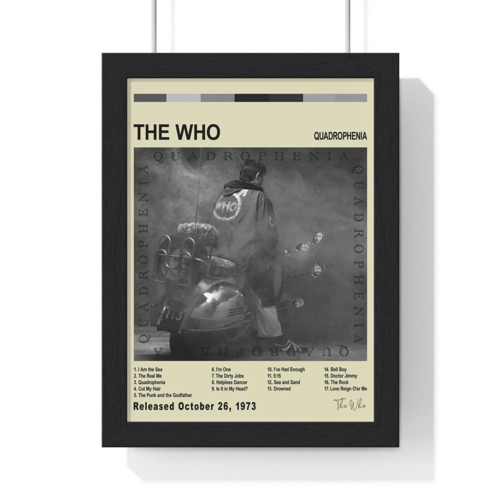 The Who Album Cover Poster - Poster Kingz - A5 (unframed) - Quadrophenia - Vintage