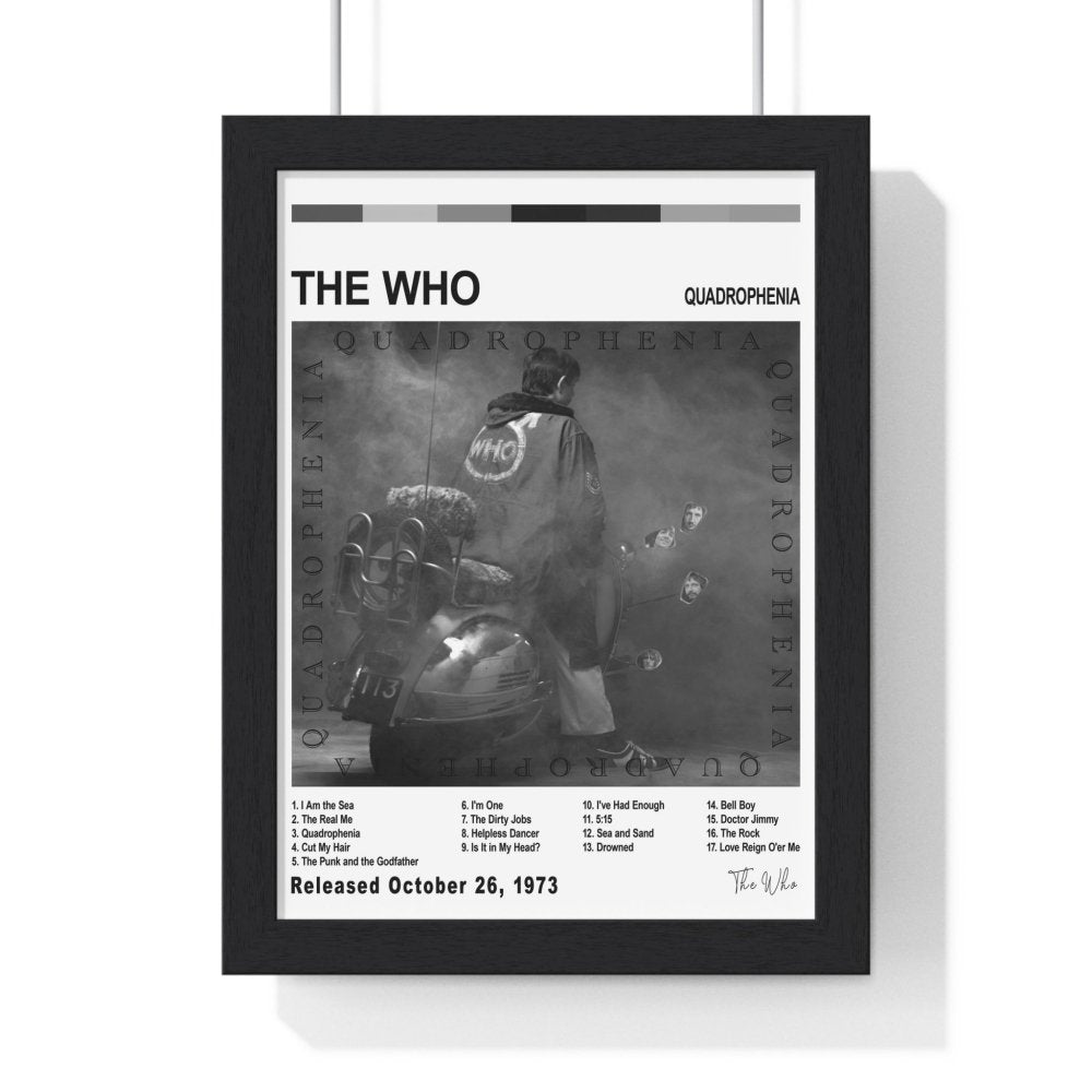 The Who Album Cover Poster - Poster Kingz - A5 (unframed) - Quadrophenia - White