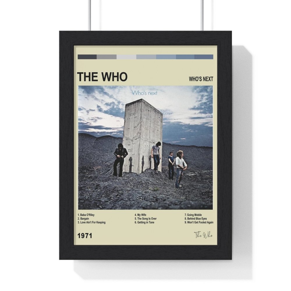 The Who - Who's Next Album Poster - Poster Kingz - A5 (unframed) - Who's Next - Vintage - AlbumArt