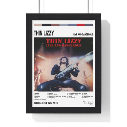 Thin Lizzy - Live And Dangerous Album Cover Poster - Poster Kingz