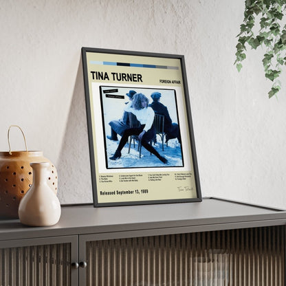 Tina Turner - Foreign Affair Album Cover Poster - Poster Kingz - A5 (unframed) - White - 