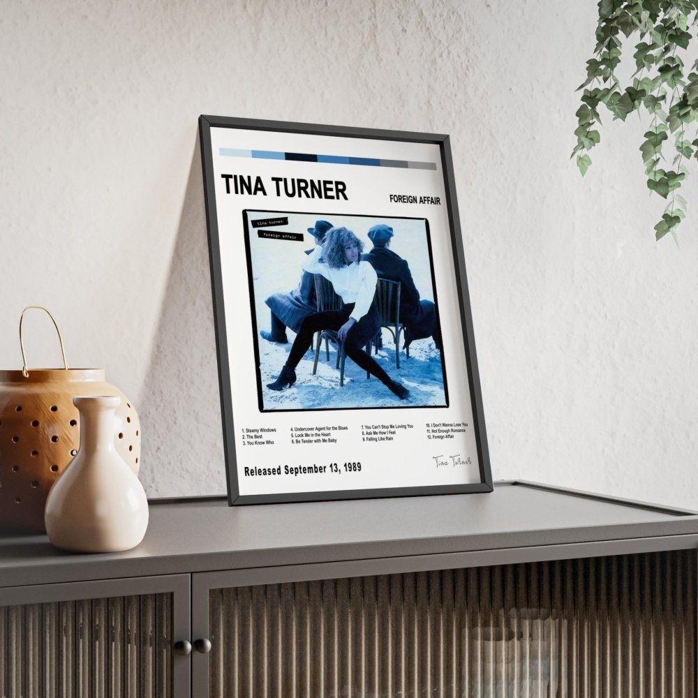 Tina Turner - Foreign Affair Album Cover Poster - Poster Kingz - A5 (unframed) - White - 