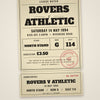 Personalised Vintage Football Ticket Print - design detail