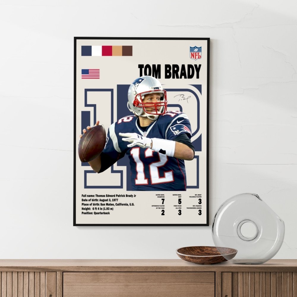 Tom Brady Poster - Poster Kingz deco