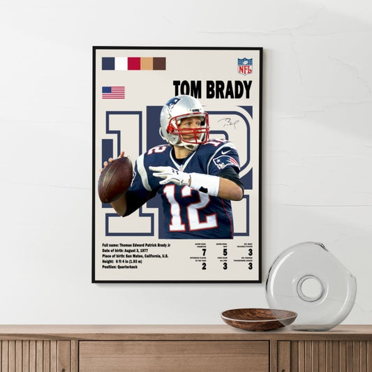 Tom Brady Poster - Poster Kingz deco