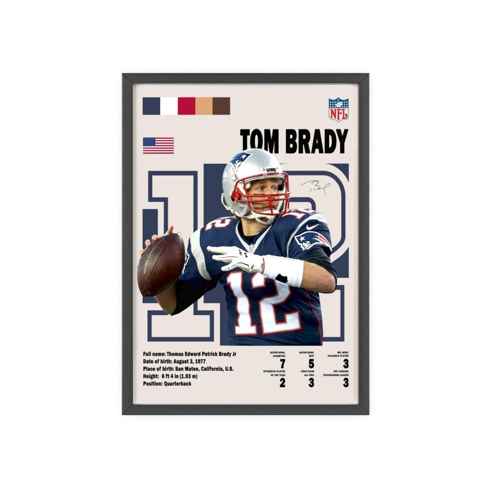 Tom Brady Poster - Poster Kingz deco