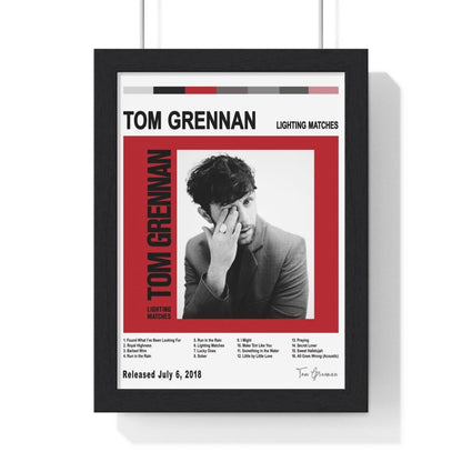 Tom Grennan - Lighting Matches Album Cover Poster - Poster Kingz - A5 (unframed) - White - 