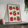 Framed Tomato Kitchen Print - Bold Vegetable print