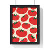 Framed Tomato Kitchen Print - Food Illustration Decor print