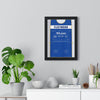 Tommy Fleetwood Rome 2023 Golf Poster - Caddie Bib Europe v USA Winning Point Print framed on a living room wall