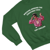 Grey t-shirt with Tony Angelino Christmas Jumper Only Fools and Horses Parody back view