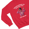 Red t-shirt with Tony Angelino Christmas Jumper Only Fools and Horses Parody wall display