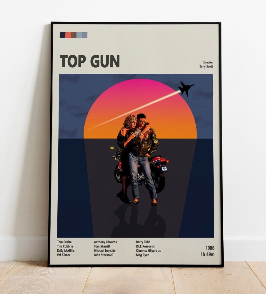 Top Gun: Maverick Movie Poster – High - Flying Action Sequel Art Print - Poster Kingz - A2 (unframed) - Maverick - 