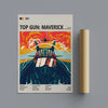 Top Gun: Maverick Movie Poster – High - Flying Action Sequel Art Print - Poster Kingz - A5 (unframed) - Maverick - 
