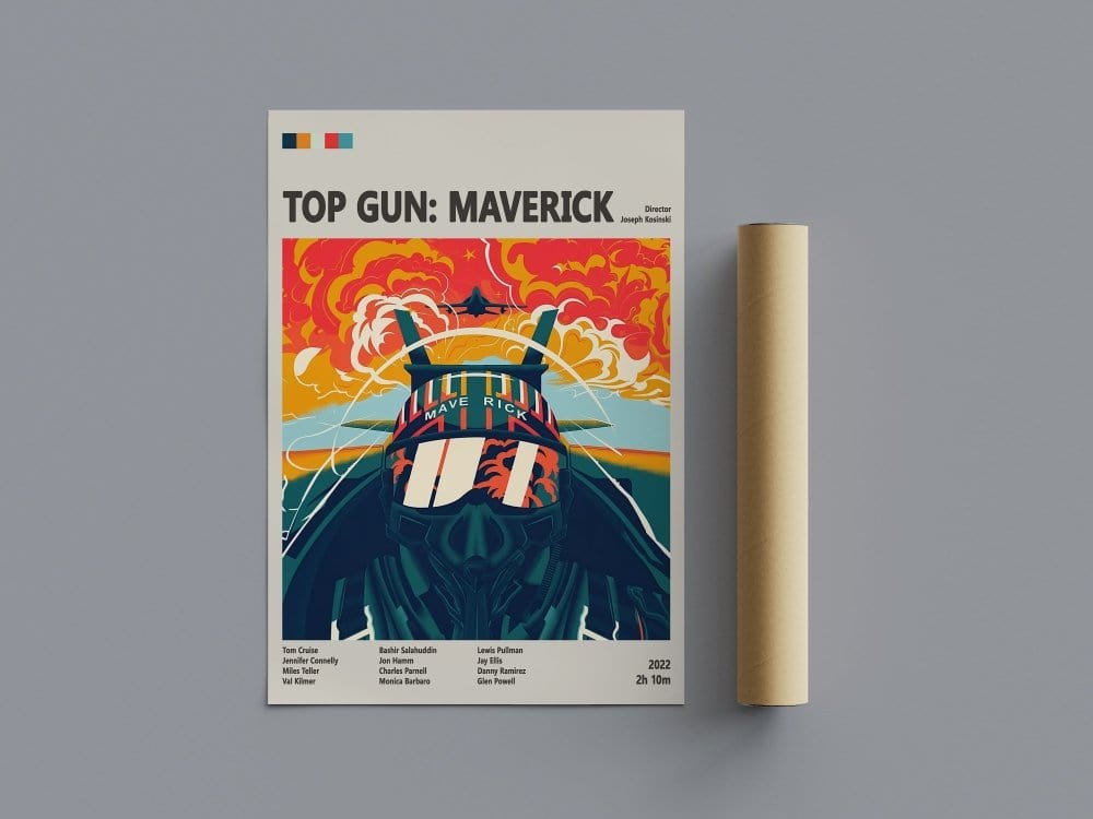 Top Gun: Maverick Movie Poster – High - Flying Action Sequel Art Print - Poster Kingz - A5 (unframed) - Maverick - 
