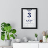 Tottenham Champions League 2010 Poster - Gareth Bale 3 Hat-Trick San Siro Shirt Print framed on a living room wall